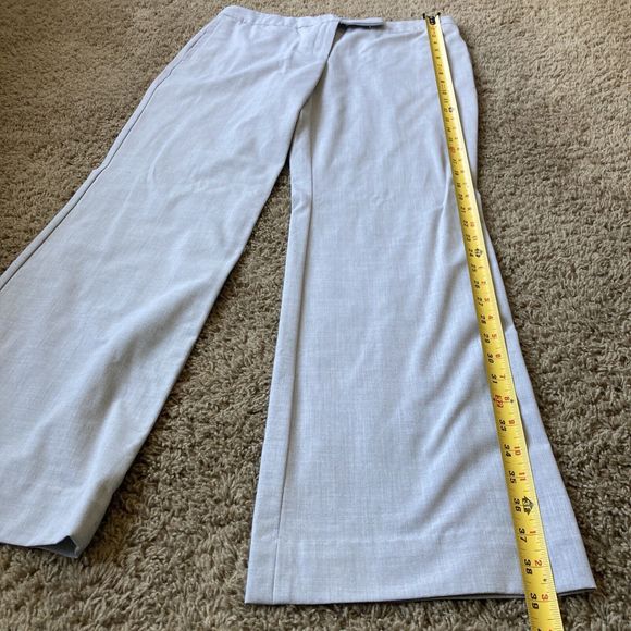 Issac Mizrahi forTarget Women Pants 8 Light Gray Mid Rise Bootcut Career Trouser - Picture 13 of 16
